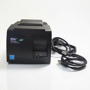 STAR TSP 100 Future Print Thermal Receipt Printer and spare paper rolls